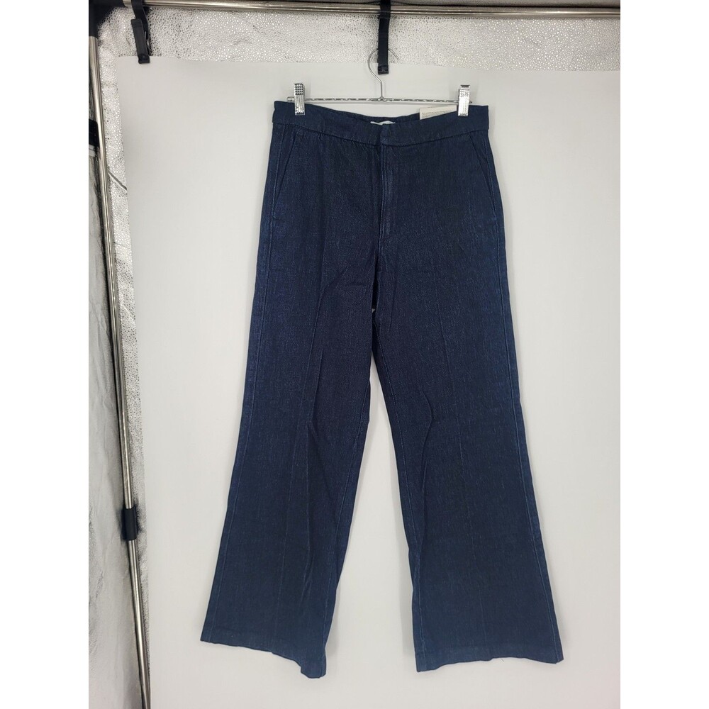 H&M Size 6 Dark Blue‎ Flare High Waist Jeans NWT